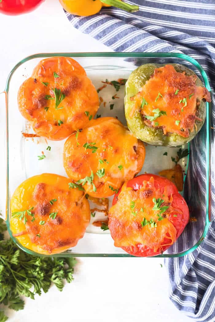 BAKED STUFFED BELL PEPPERS