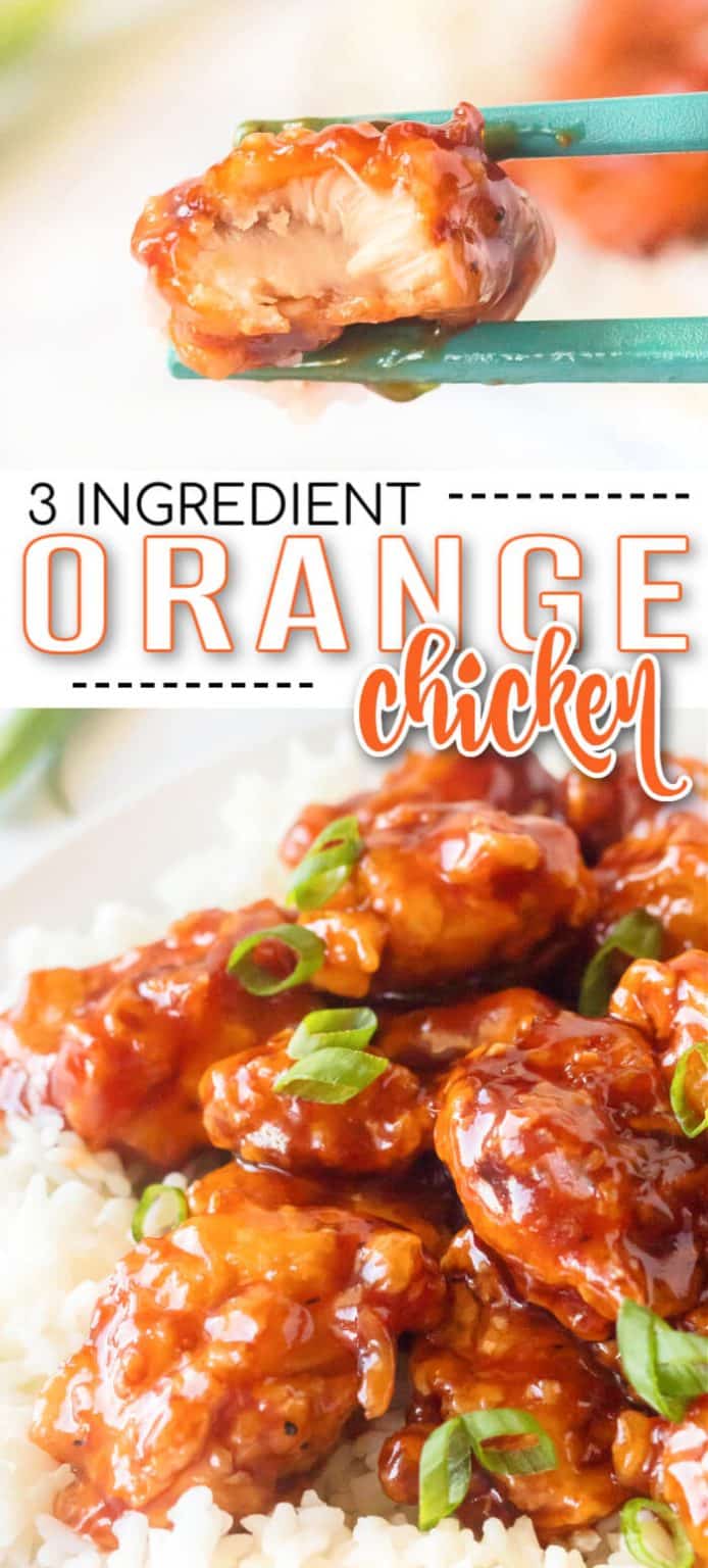 3 Ingredient Orange Chicken - Mama Loves Food