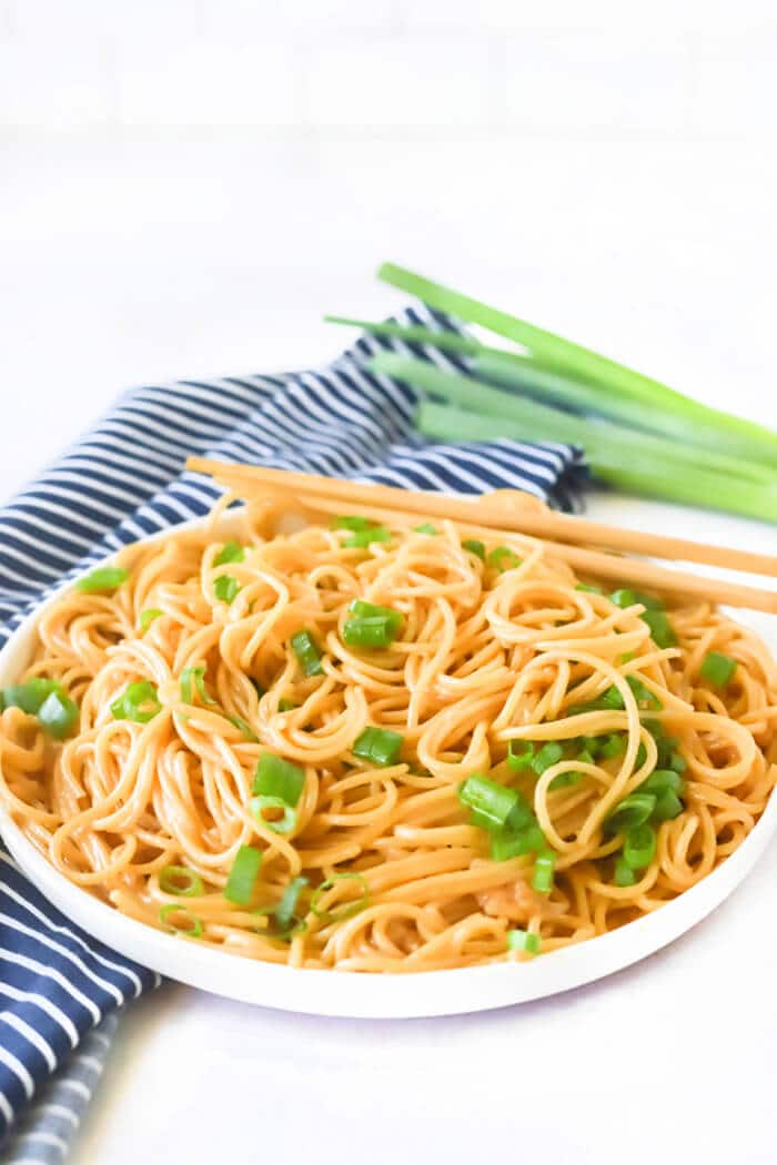 GARLIC NOODLES WITH SOY AND PARMESAN