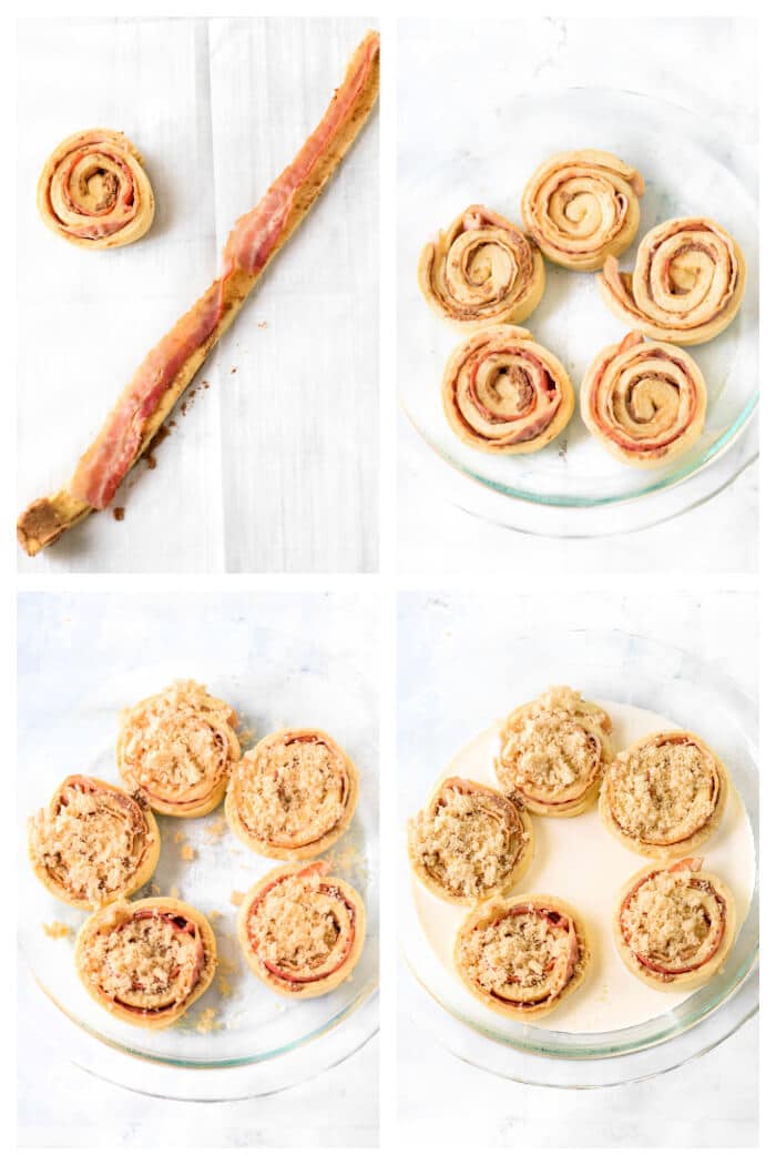 HOW TO MAKE BACON WRAPPED CINNAMON ROLLS