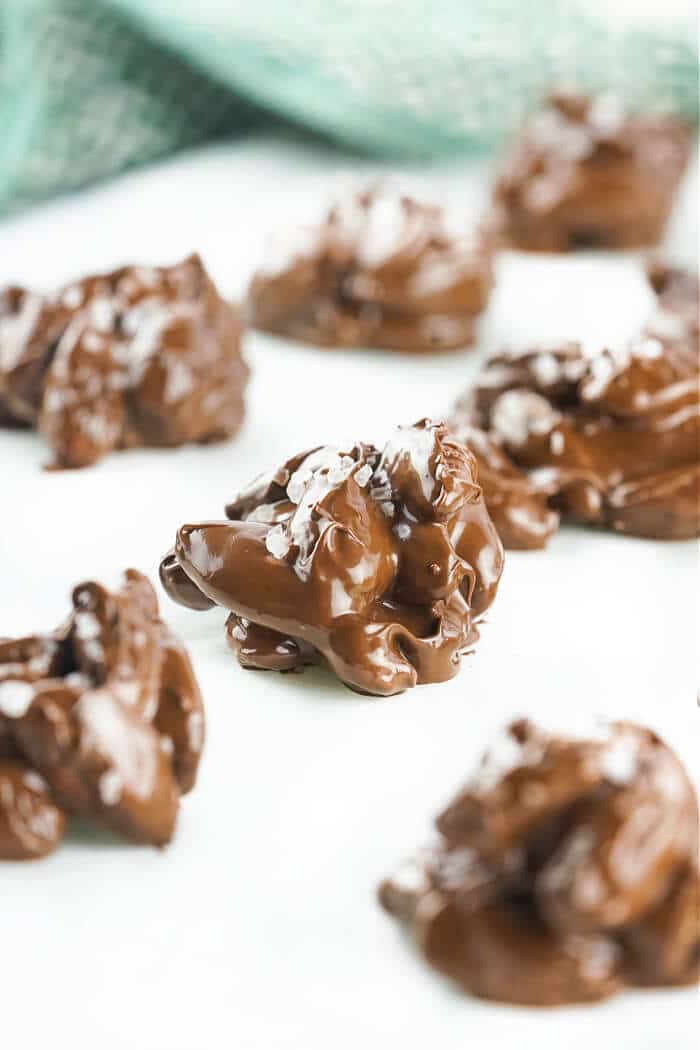SALTED CHOCOLATE ALMOND CLUSTERS