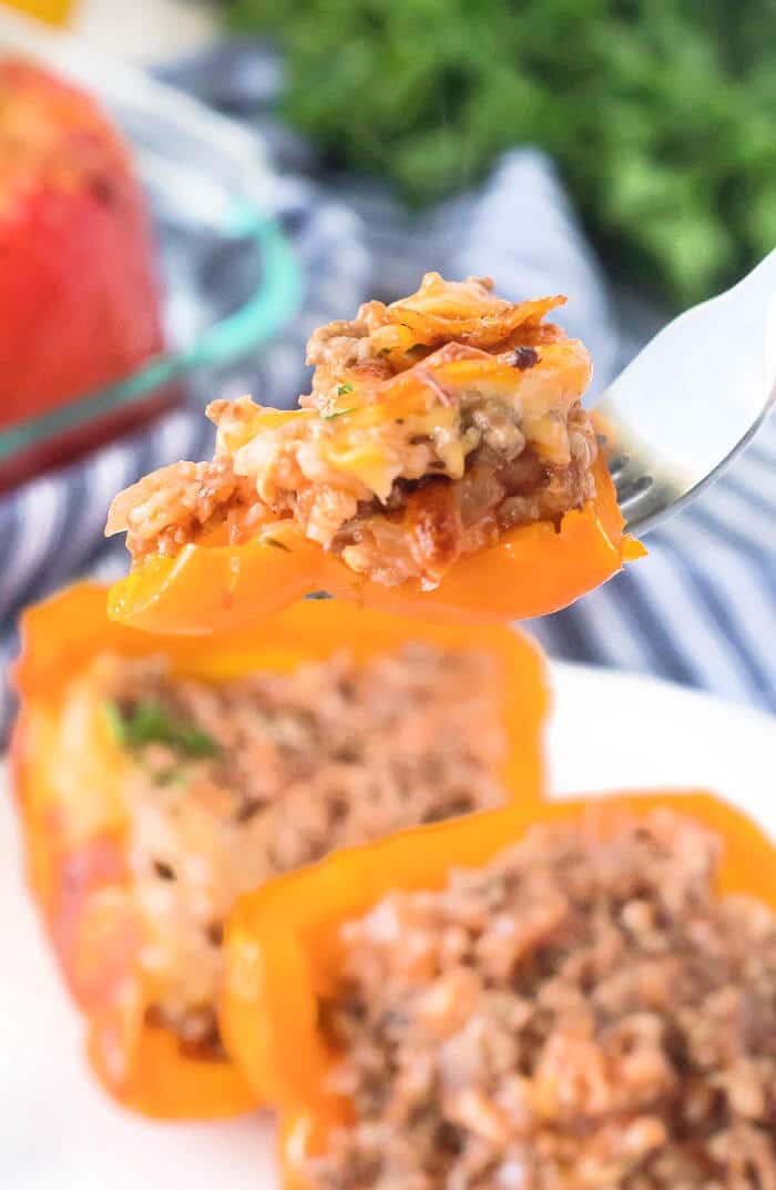 STUFFED PEPPERS WITH RICE