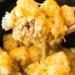 SLOW COOKER BREAKFAST TATER TOT CASSEROLE