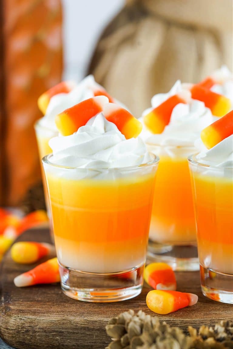 CANDY CORN JELLO SHOTS