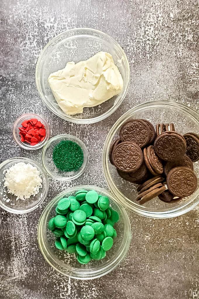 Grinch truffles are deliciously precious oreo truffles that are sure to make anyone’s heart grow a few sizes! GRINCH TRUFFLE INGREDIENTS