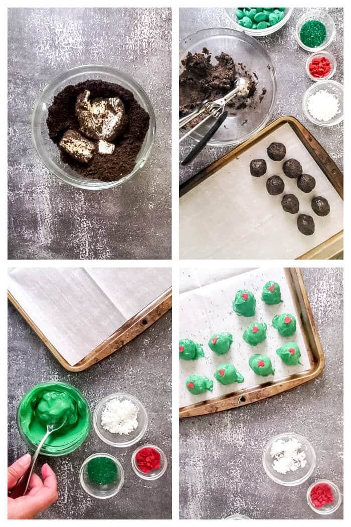 Grinch truffles are deliciously precious oreo truffles that are sure to make anyone’s heart grow a few sizes! HOW TO MAKE GRINCH TRUFFLES