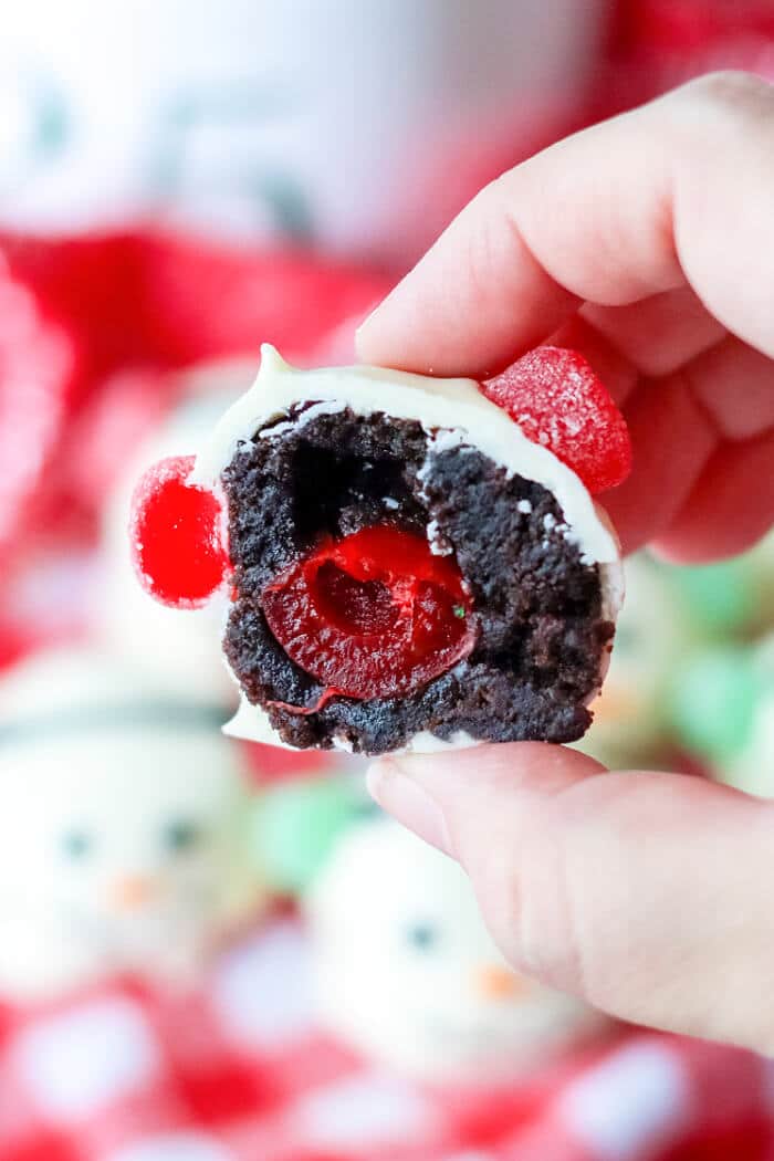 MELTED SNOWMAN BROWNIE TRUFFLES