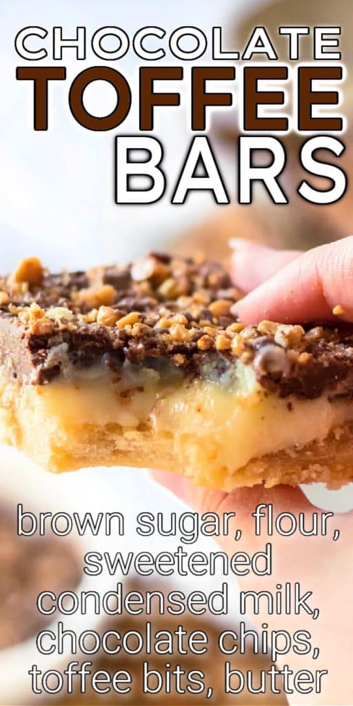 BEST CHOCOLATE TOFFEE BARS RECIPE