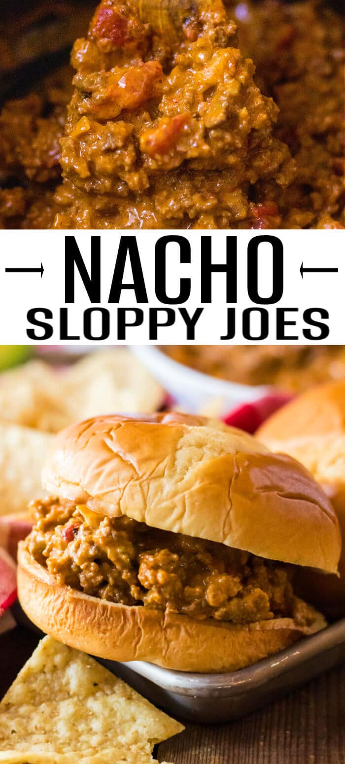 Nacho sloppy joes are a fun spin on the everyone's favorite sloppy sandwich made with ground beef, taco seasoning and melted cheese! BEST NACHO SLOPPY JOES