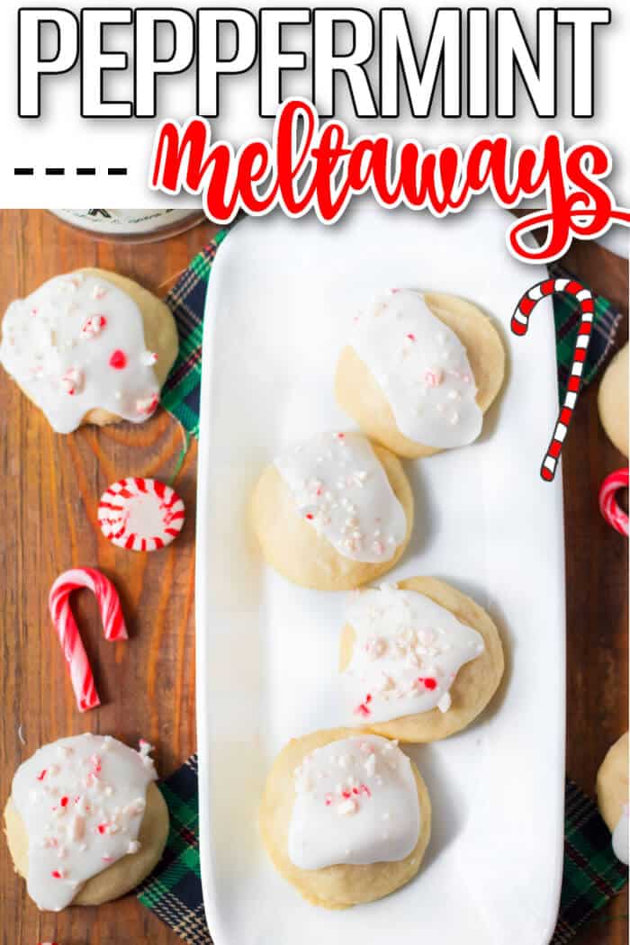 Peppermint meltaways are a melt-in-your-mouth cookie made with butter, powdered sugar & peppermint extract. BEST PEPPERMINT MELTAWAYS