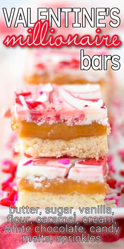 BEST VALENTINE'S MILLIONAIRE BARS RECIPE