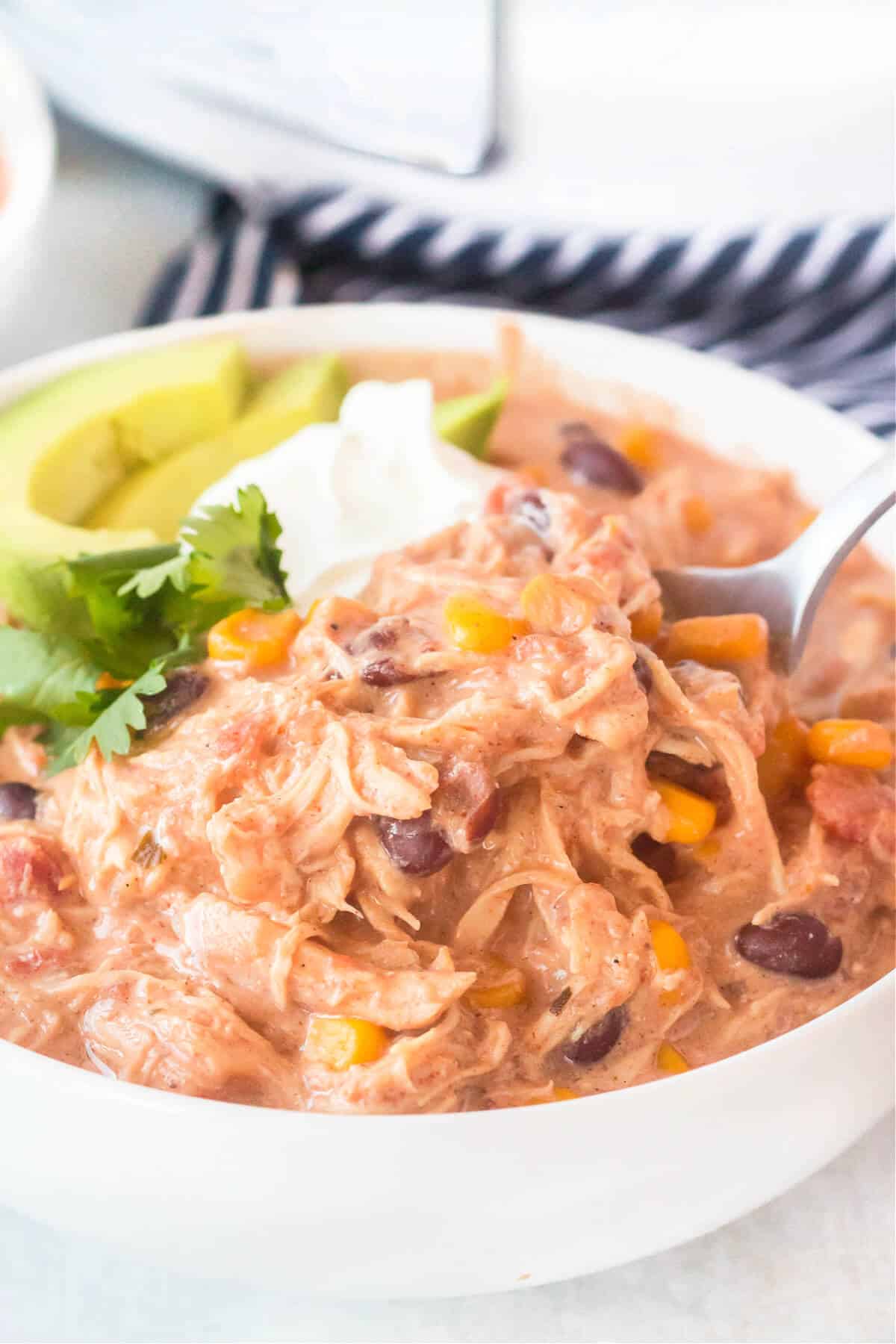 CREAM CHEESE CHILI WITH CHICKEN