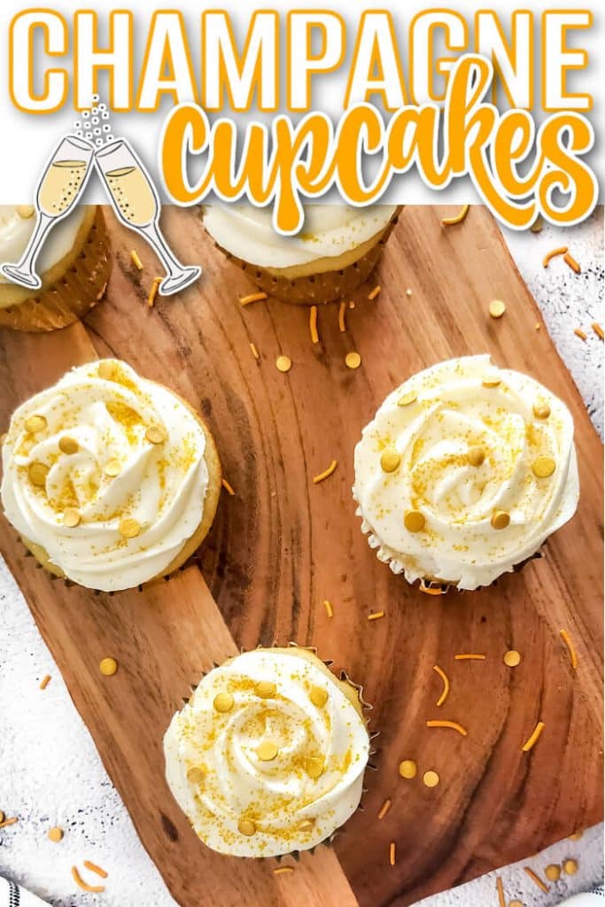 EASY CHAMPAGNE CUPCAKES