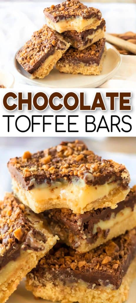 EASY CHOCOLATE TOFFEE BARS
