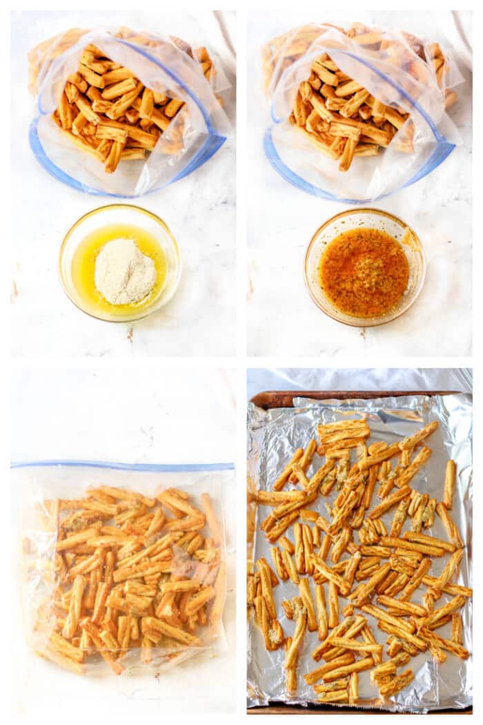 Seasoned pretzels (copycat Dot's Pretzels!) are a zesty snack made with braided pretzels, ranch, lemon pepper, salt, garlic salt, & cayenne. HOW TO MAKE SEASONED PRETZELS