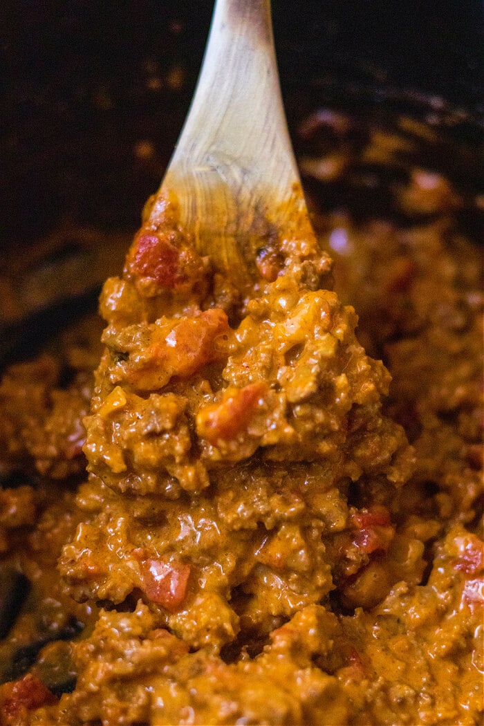 Nacho sloppy joes are a fun spin on the everyone's favorite sloppy sandwich made with ground beef, taco seasoning and melted cheese! NACHO SLOPPY JOES WITH GROUND BEEF