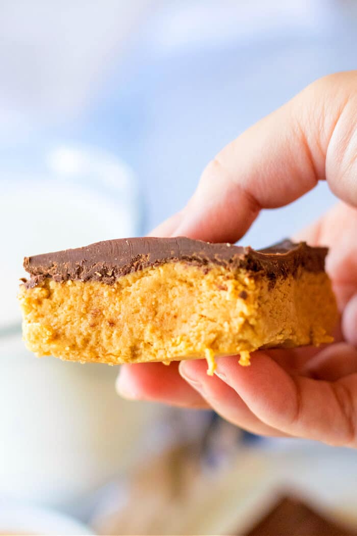 Peanut butter bars are a classic no bake peanut butter chocolate dessert bar we all know and love, they're delicious nostalgia! NO BAKE PEANUT BUTTER BARS