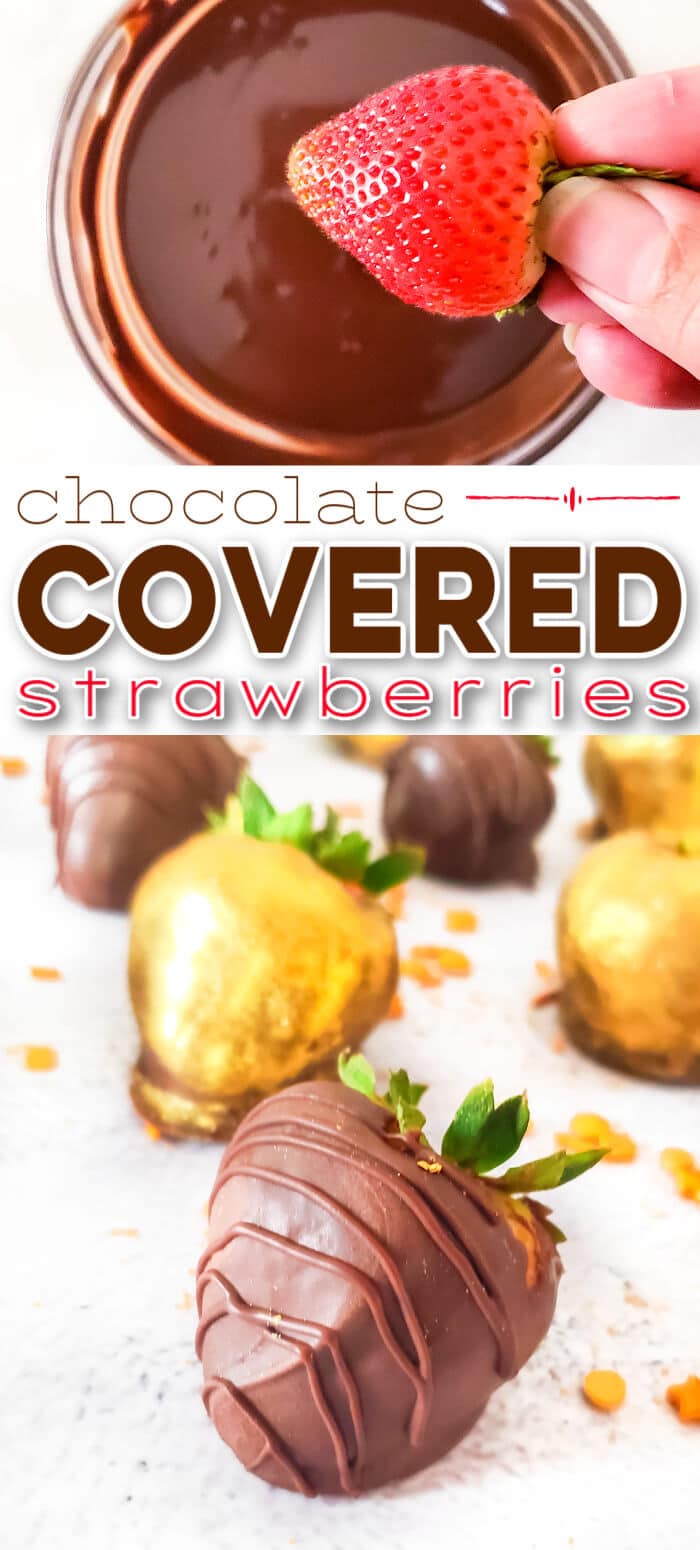 Chocolate covered strawberries are a sweet treat for any occasion and we make these extra special by adding a beautiful touch of gold dust! BEST CHOCOLATE COVERED STRAWBERRIES