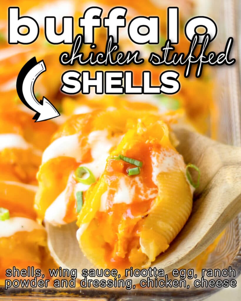 BUFFALO CHICKEN STUFFED SHELLS
