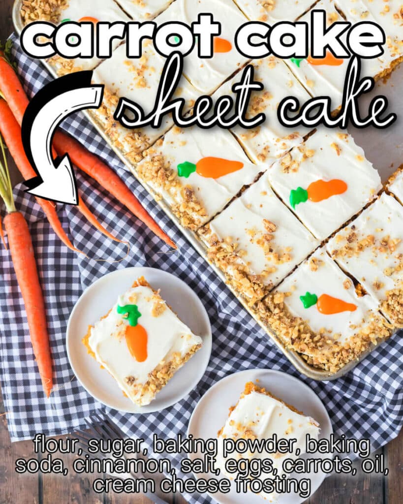 CARROT CAKE SHEET CAKE
