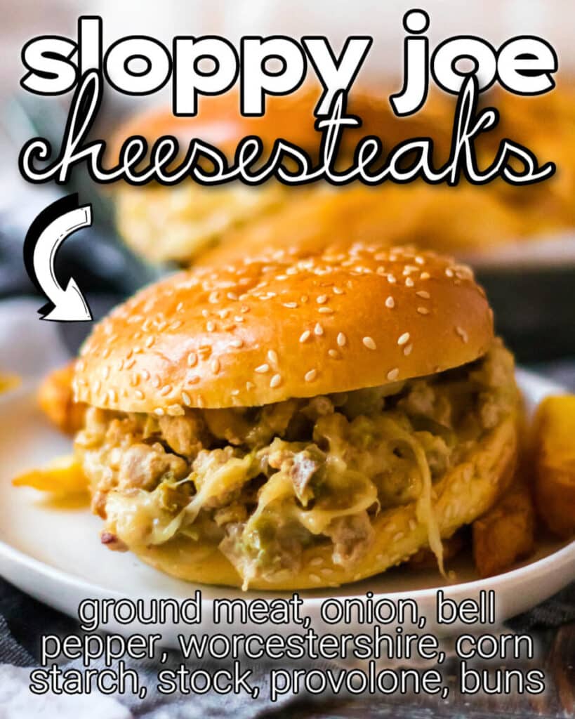 CHEESESTEAK SLOPPY JOES