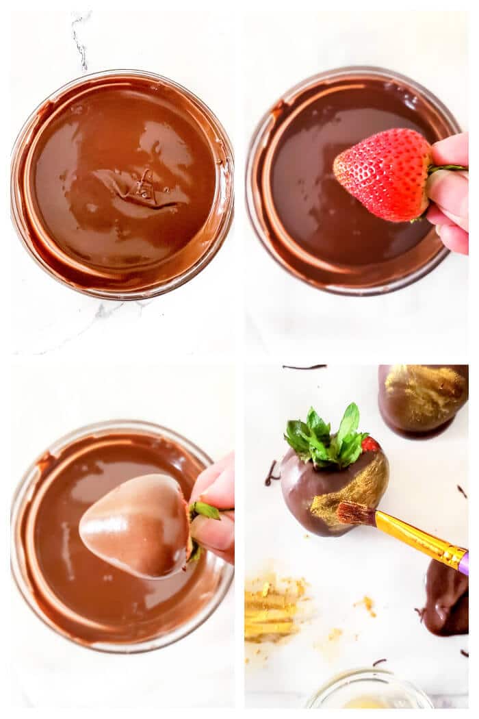 Chocolate covered strawberries are a sweet treat for any occasion and we make these extra special by adding a beautiful touch of gold dust! HOW TO MAKE CHOCOLATE COVERED STRAWBERRIES