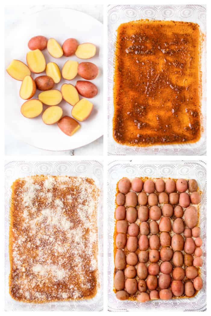 HOW TO MAKE PARMESAN ROASTED POTATOES