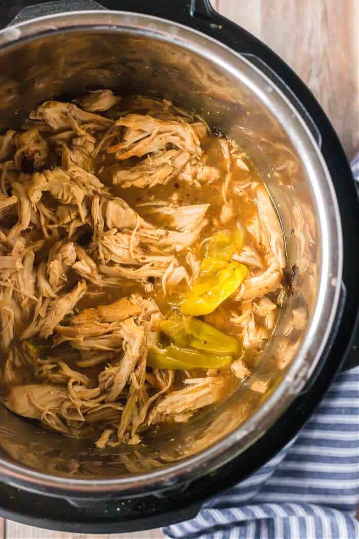Mississippi chicken is a simple and delicious one pot meal made with shredded chicken and a tangy savory gravy. RECIPE FOR MISSISSIPPI CHICKEN