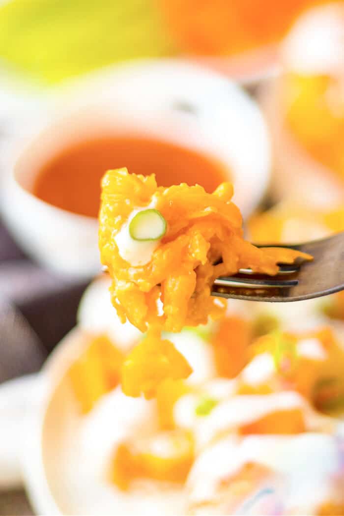 Buffalo chicken stuffed shells are jumbo pasta shells stuffed with cheesy chicken and wing sauce, it's the perfect fusion meal! STUFFED SHELLS WITH BUFFALO CHICKEN
