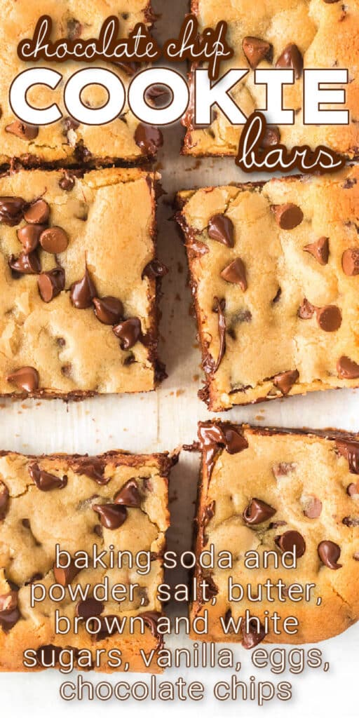 BEST CHOCOLATE CHIP COOKIE BARS RECIPE