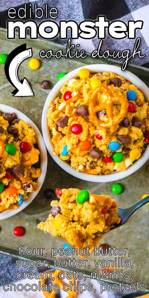 BEST EDIBLE MONSTER COOKIE DOUGH RECIPE
