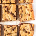 CHOCOLATE CHIP COOKIE BARS
