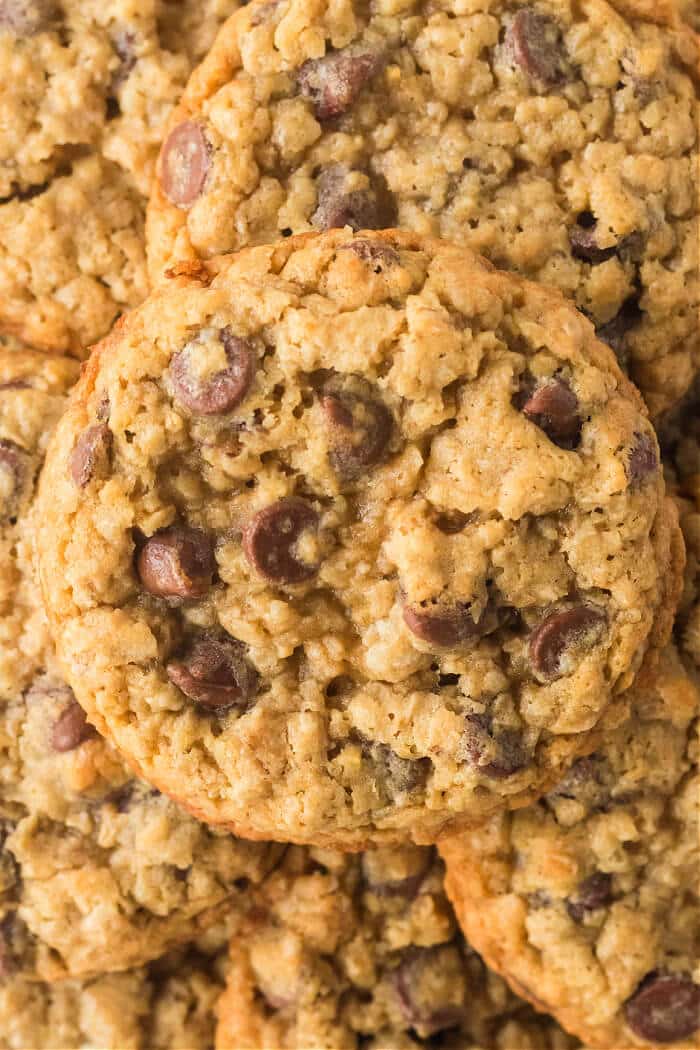 Chocolate chip and oatmeal cookies are wonderfully soft and chewy cookies made with quick oats and milk chocolate chips! CHOCOLATE CHIP OATMEAL COOKIES