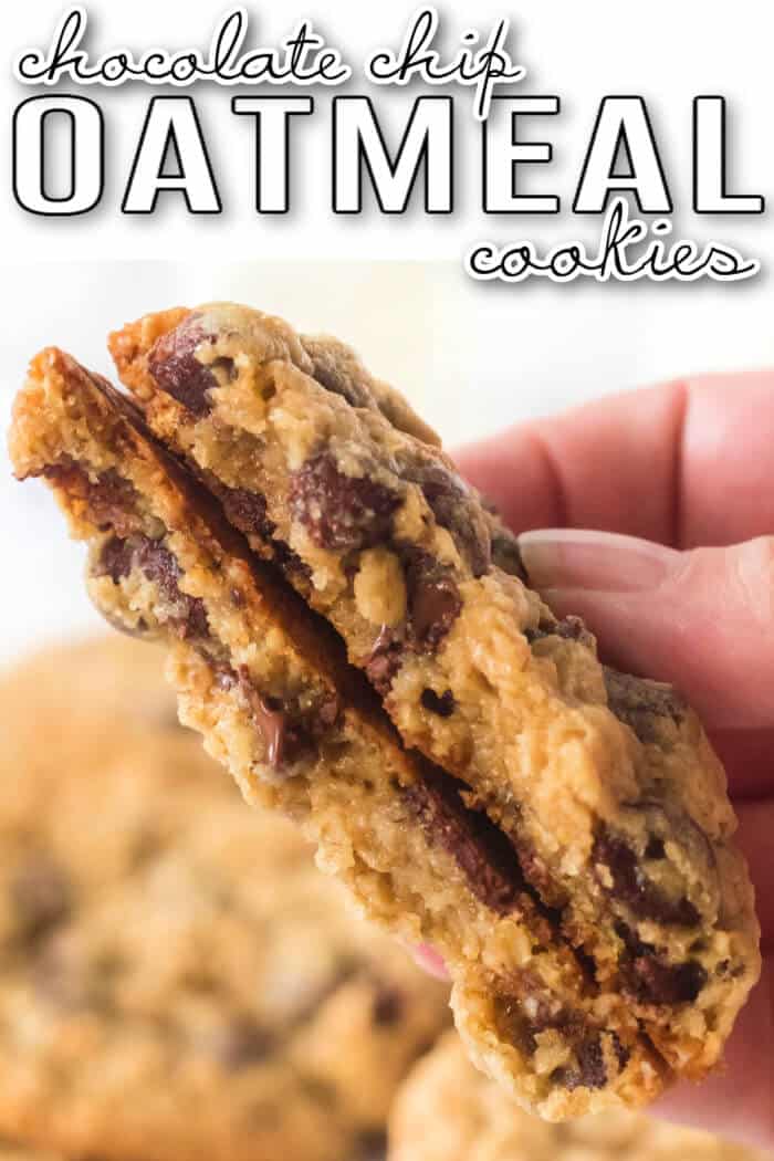 EASY CHOCOLATE CHIP AND OATMEAL COOKIES