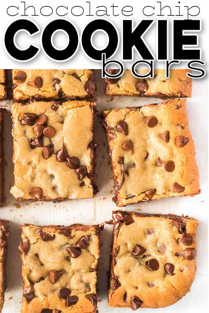 EASY CHOCOLATE CHIP COOKIE BARS RECIPE