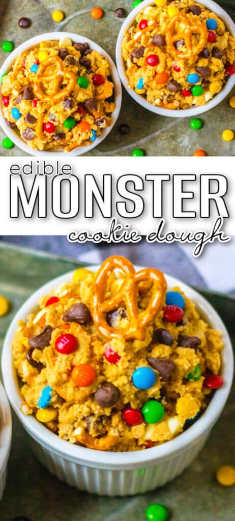 EASY EDIBLE MONSTER COOKIE DOUGH