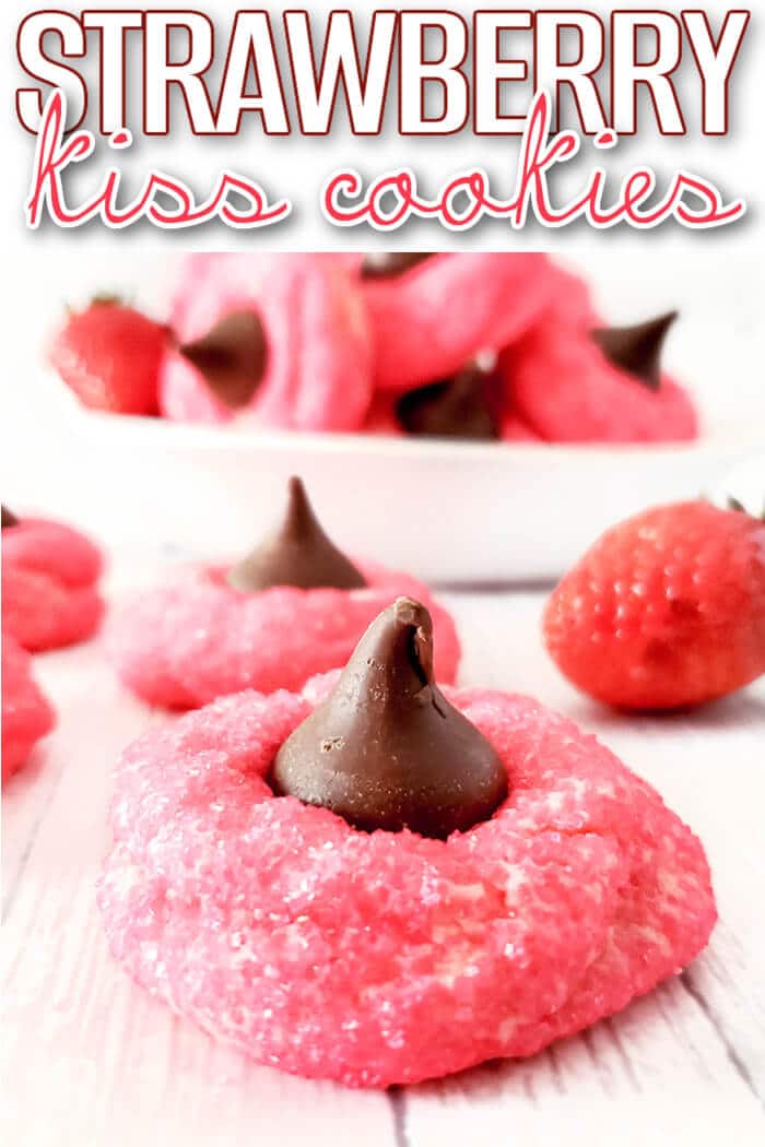 EASY STRAWBERRY KISS COOKIES