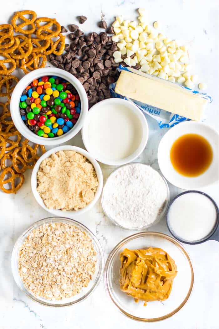 EDIBLE MONSTER COOKIE DOUGH INGREDIENTS