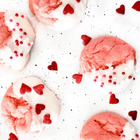 STRAWBERRY CAKE MIX COOKIES