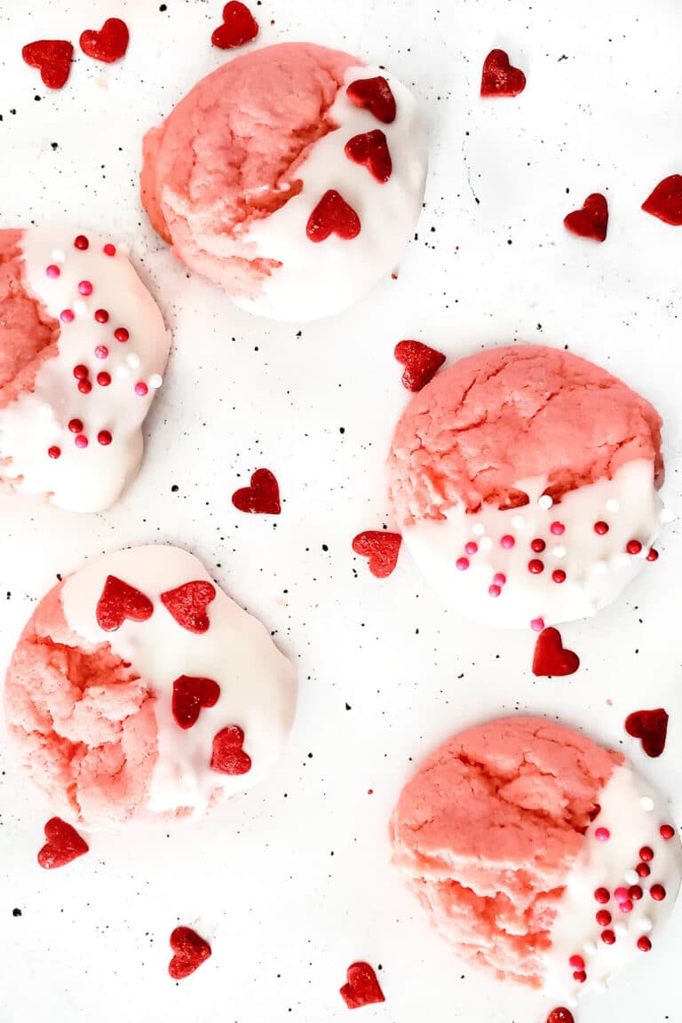 STRAWBERRY CAKE MIX COOKIES