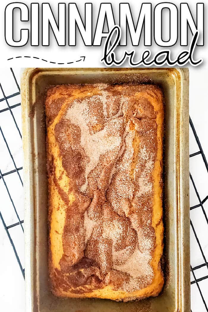 Cinnamon bread is a simple and delicious moist quick bread recipe that is absolutely loaded with sweet cinnamon goodness. EASY CINNAMON BREAD