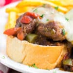 SLOW COOKER PHILLY CHEESESTEAKS