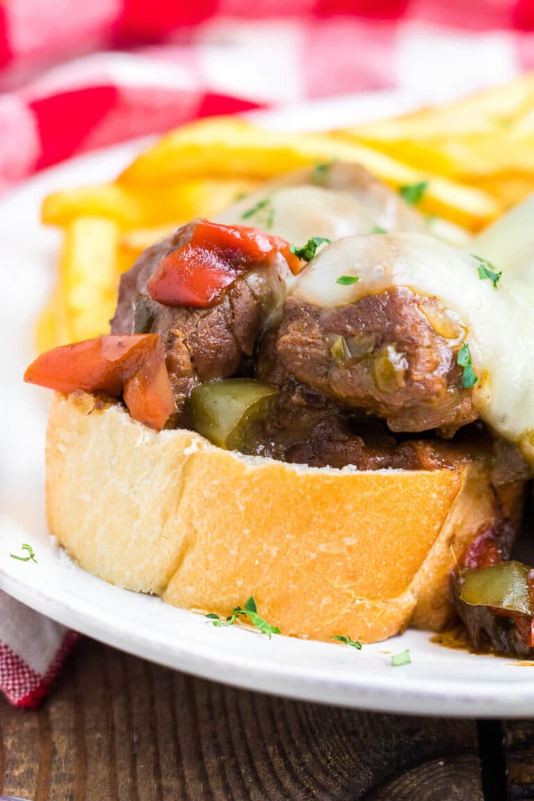 SLOW COOKER PHILLY CHEESESTEAKS