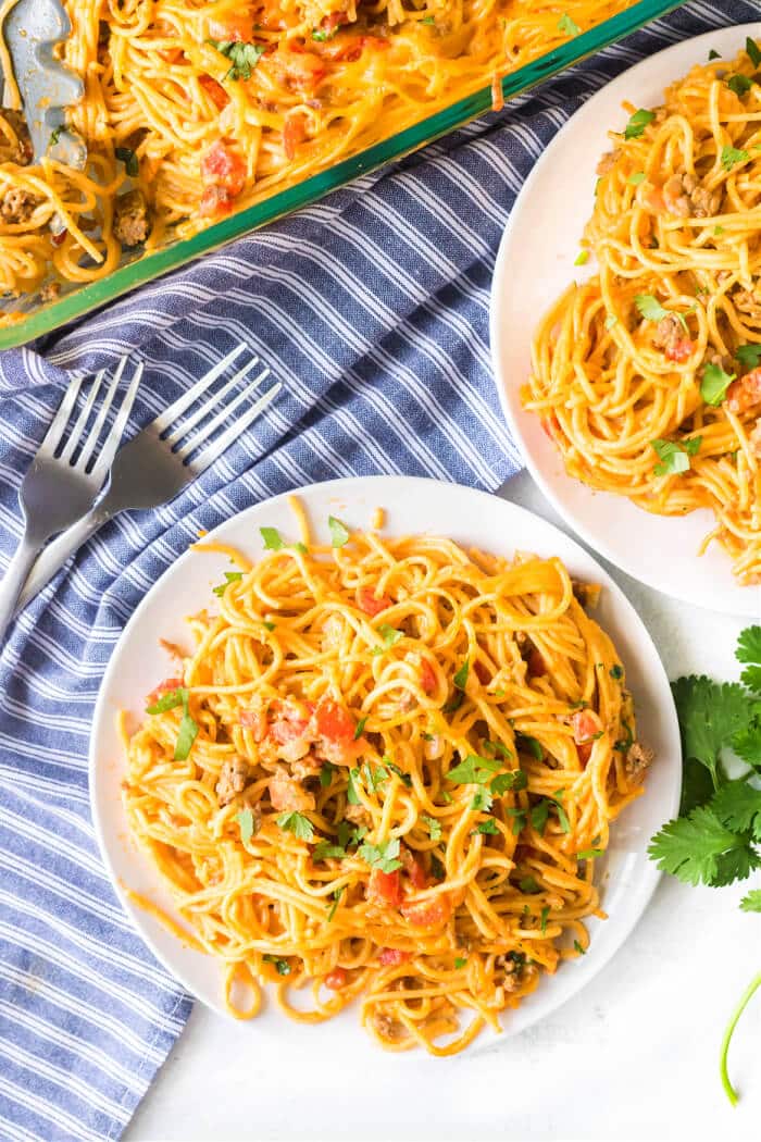 CREAMY TACO SPAGHETTI