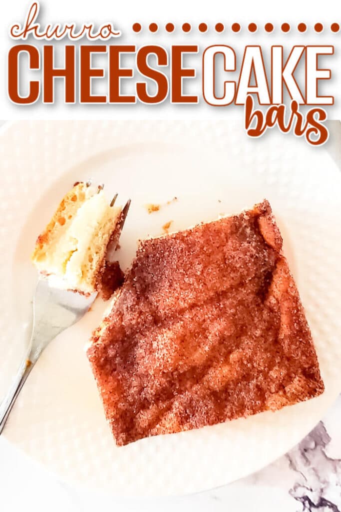 EASY CHURRO CHEESECAKE BARS