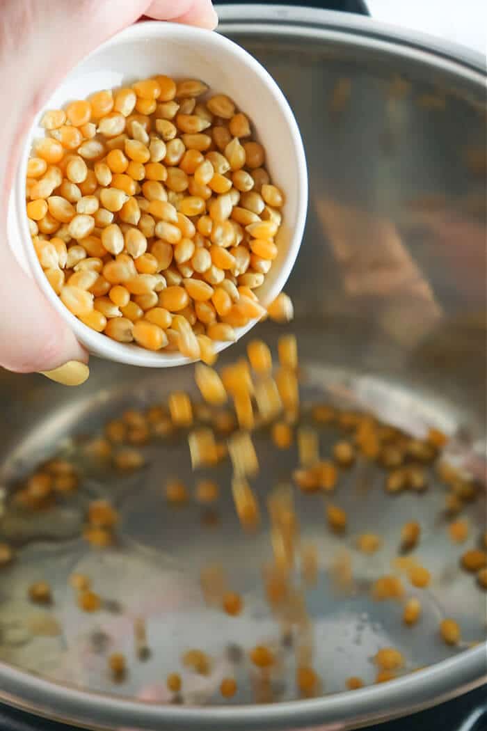 Instant pot popcorn is a simple way to make homemade popcorn right in your instapot with all the flavor and no mess! HOW TO MAKE INSTANT POT POPCORN