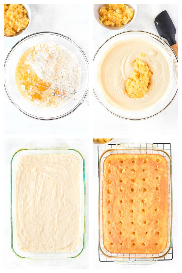 HOW TO MAKE PINEAPPLE POKE CAKE