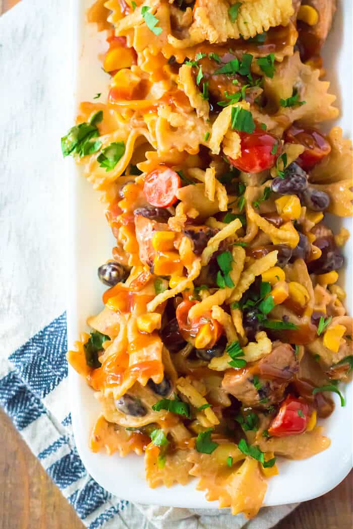 RECIPE FOR BBQ CHICKEN PASTA SALAD