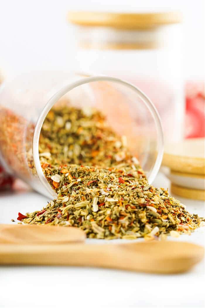 Pizza seasoning is one of our favorite homemade seasonings to keep on hand to throw in sauce or for sprinkling on our favorite pizza pie! SEASONING FOR PIZZA