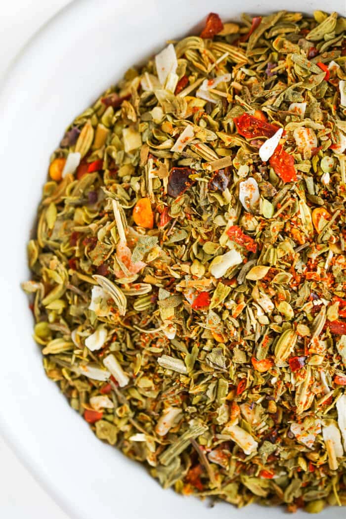 Pizza seasoning is one of our favorite homemade seasonings to keep on hand to throw in sauce or for sprinkling on our favorite pizza pie! SEASONINGS FOR PIZZA